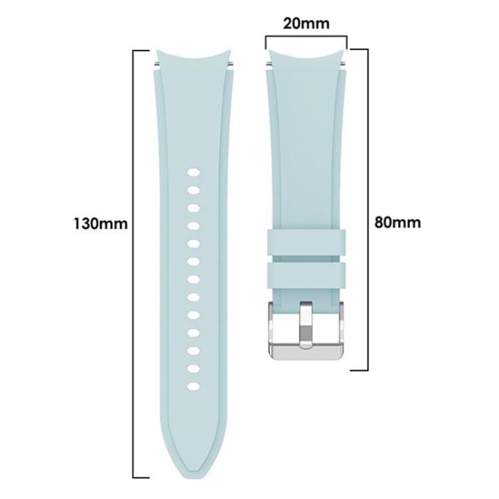 OEM - Galaxy Watch 6 Classic (43mm) Armband Silikon - Ljusblå
