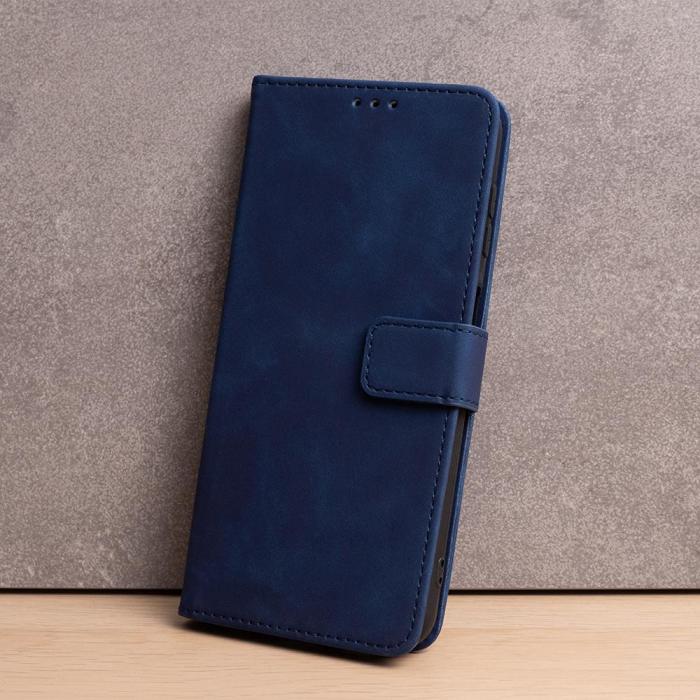 OEM - Smart Velvet fodral till iPhone XR, marinblå