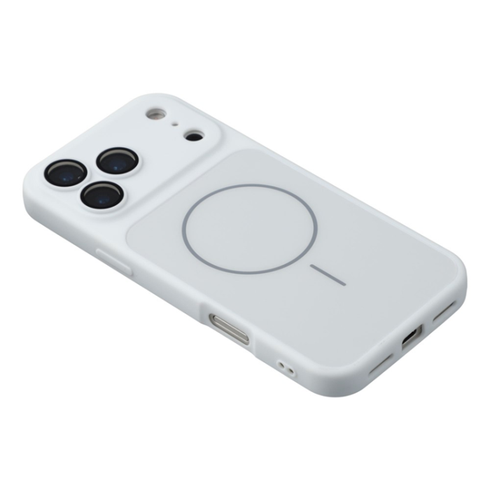 A-One Brand - iPhone 17 Pro Mobilskal MagSafe TPU + PC Skin Touch - Vit