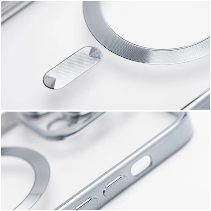OEM - iPhone 13 Pro Max Mobilskal MagSafe Electro Mag - Silver
