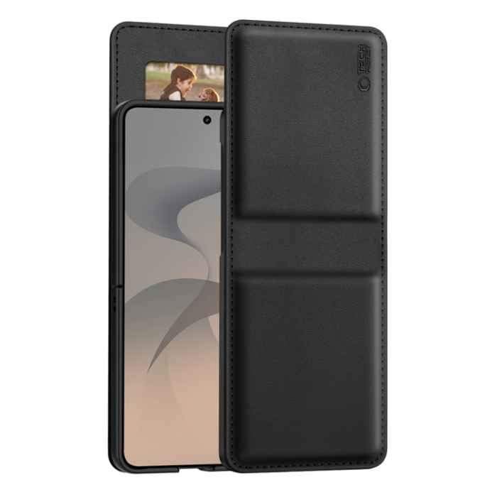 Tech-Protect - Tech-Protect Plånboksfodral För Galaxy Z Flip 8 - Svart