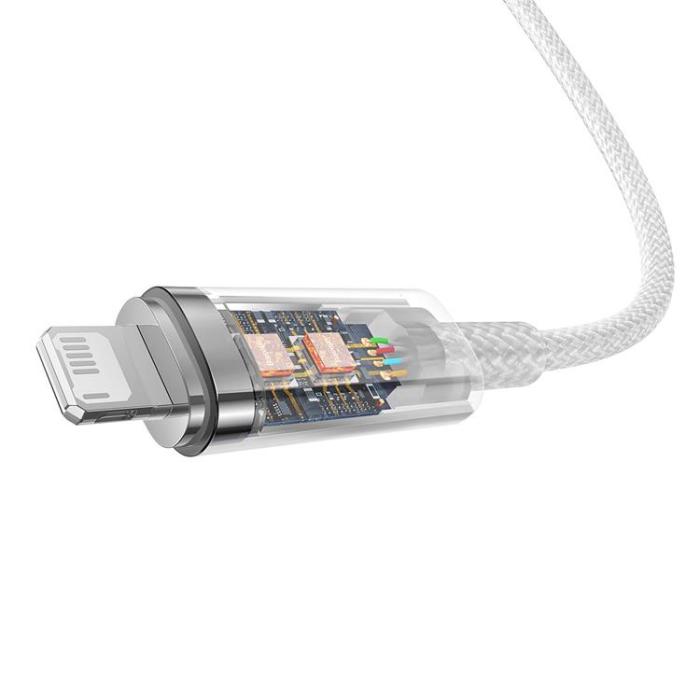 BASEUS - Baseus USB-A till Lightning kabel Explorer 2.4A 2m - Vit