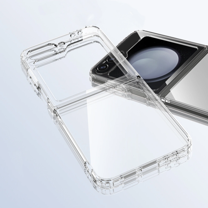 Tech-Protect - Tech-Protect Galaxy Z Flip 6/7 Mobilskal Flexair Hybrid - Clear