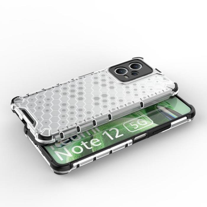 OEM - Redmi Note 12/Poco X5 5g Mobilskal Honeycomb - Svart