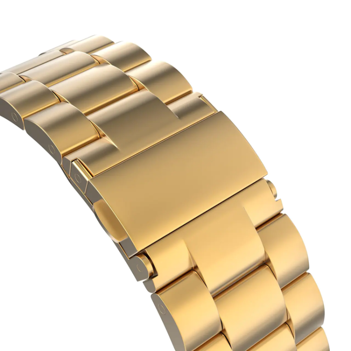A-One Brand - Apple Watch 2/3/4/5/6/7/SE (38/40/41mm) Armband Metall - Guld