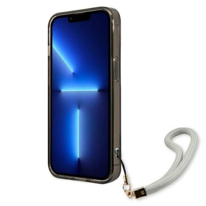 Guess - Guess iPhone 13 Pro Skal Translucent Stap - Svart