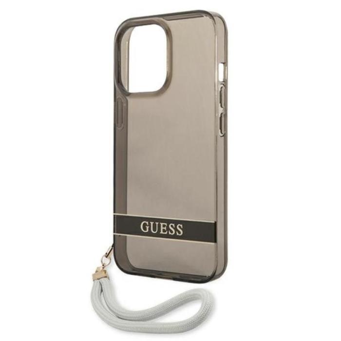 Guess - Guess iPhone 13 Pro Skal Translucent Stap - Svart