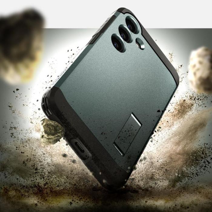 Spigen - Spigen Galaxy S24 Mobilskal Tough Armor - Abyss Grön