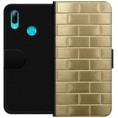 iSecrets - Pl&aring;nboksfodral till Huawei P smart 2019 med Gyllene Murstenar