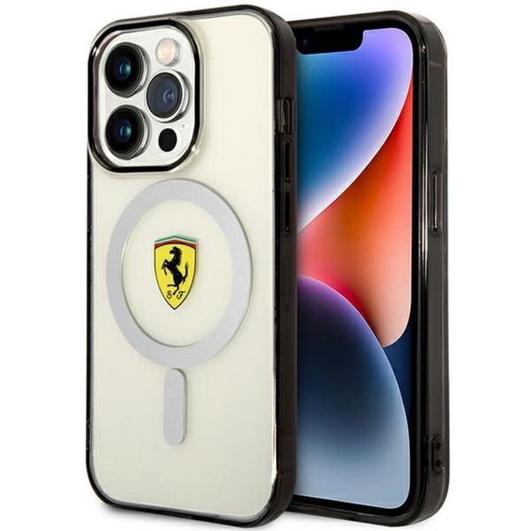 Ferrari Mobilskal till iPhone 14 Pro Magsafe Outline - Transparent