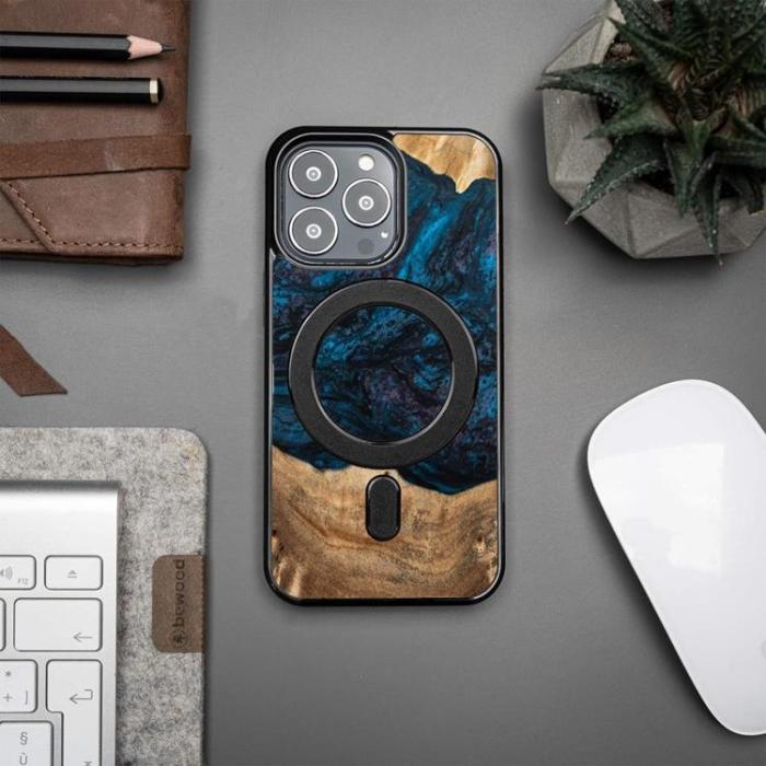 Bewood - Bewood iPhone 13 Pro Max Mobilskal Magsafe Unique Neptune - Svart