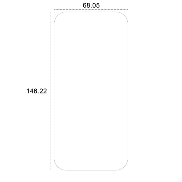 Etteri - Etteri iPhone 16 Pro Härdat Glas Skärmskydd Hybrid - Transparent