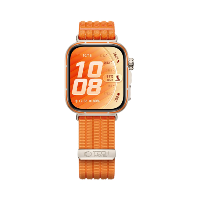 Tech-Protect - Tech-Protect Huawei Watch Fit 3/4/4 Pro/5/5 Pro Armband Nylon - Orange
