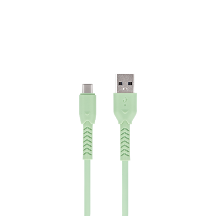 Maxlife - Maxlife USB-C till USB-A kabel 1m 3A MXUC-04 - Grön