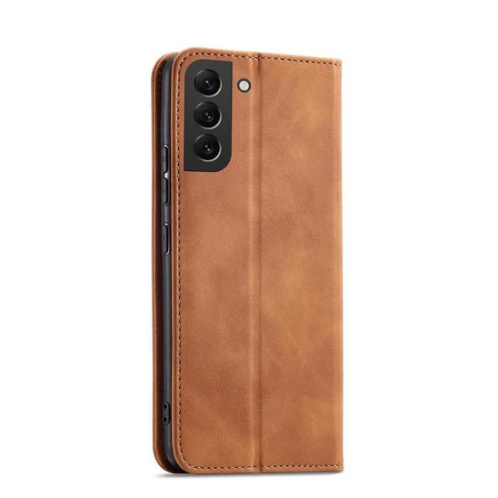 OEM - Galaxy S23 Plus Plånboksfodral Magnet Fancy - Brun