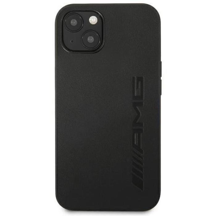 AMG - AMG iPhone 14 Plus Skal Läder Hot Stamped - Svart