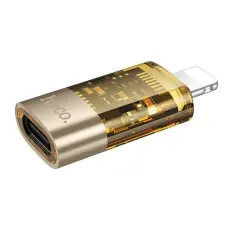 Hoco - Hoco USB-C Till Lightning Adapter OTG UA36A - Guld
