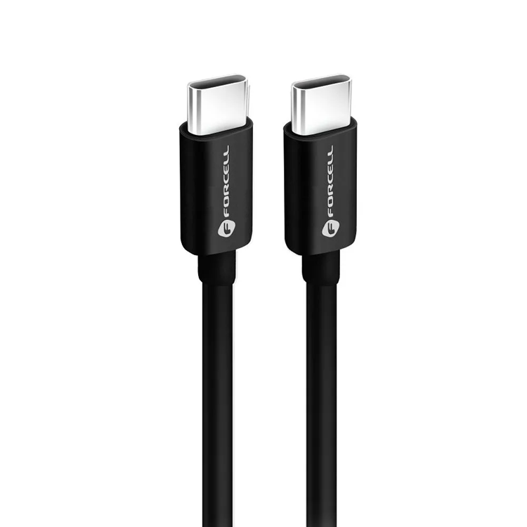 Forcell USB-C Till USB-C Kabel 50cm - Svart | 3541 | AlltMobil