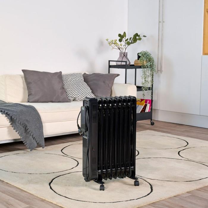 BLACK+DECK - BLACK+DECK Oljeelement Digital 2000W Svart