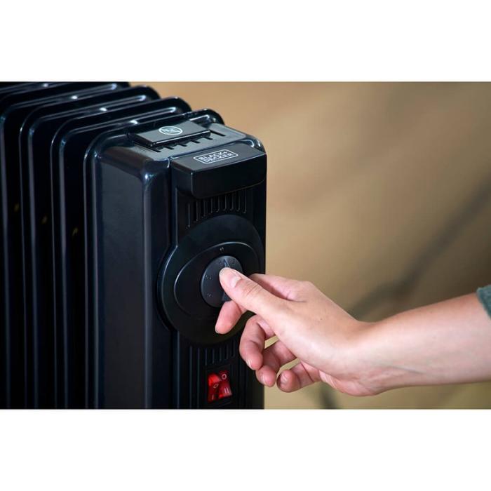 BLACK+DECK - BLACK+DECK Oljefyllt element 2000W Svart