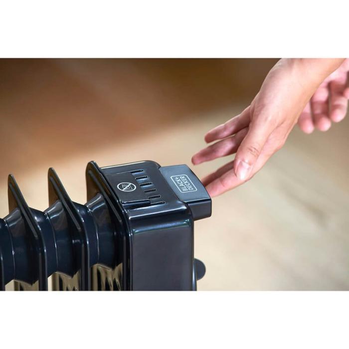 BLACK+DECK - BLACK+DECK Oljefyllt element 2000W Svart