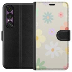 iSecrets - Plånboksfodral till Sony Xperia 1 VII med fejdande blommor