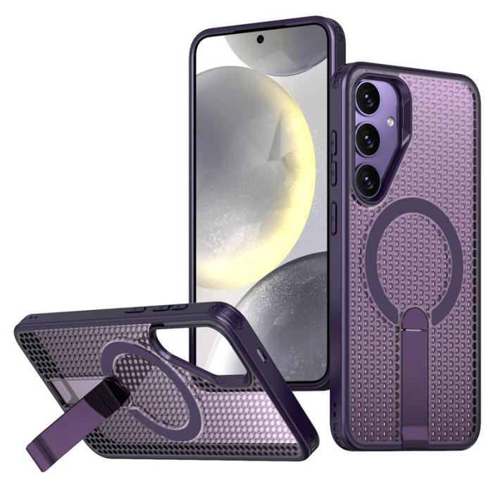 OEM - Mobilskal för Samsung Galaxy S26 Magnetiskt Kickstand TPU PC - Lila