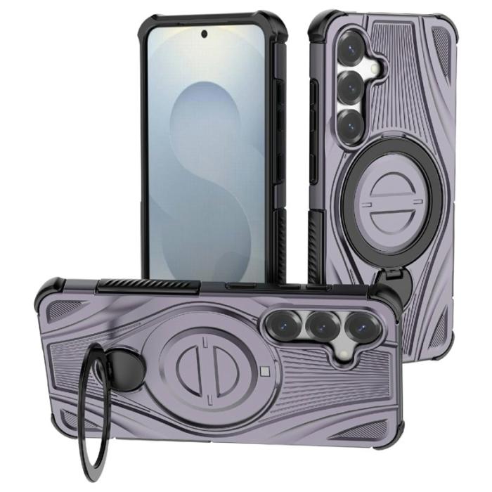 OEM - Mobilskal för Samsung Galaxy S26 Magnetiskt Kickstand TPU PC - Lila