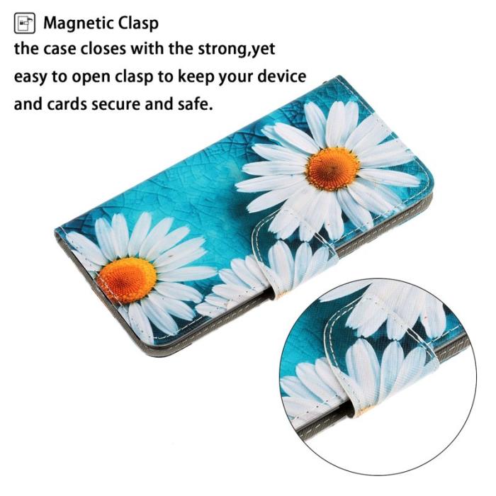 OEM - Mobilfodral för Samsung Galaxy S26 Plus Konstläder - Krysantemum