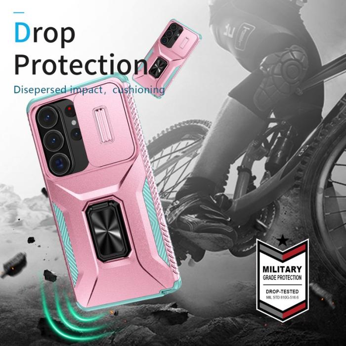 OEM - Mobilskal för Samsung Galaxy S26 Ultra Kickstand TPU + PC - Rosa