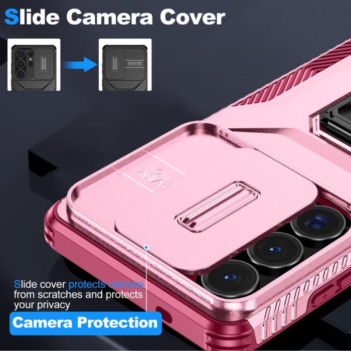 OEM - Mobilskal för Samsung Galaxy S26 Ultra Kickstand TPU + PC - Rosa