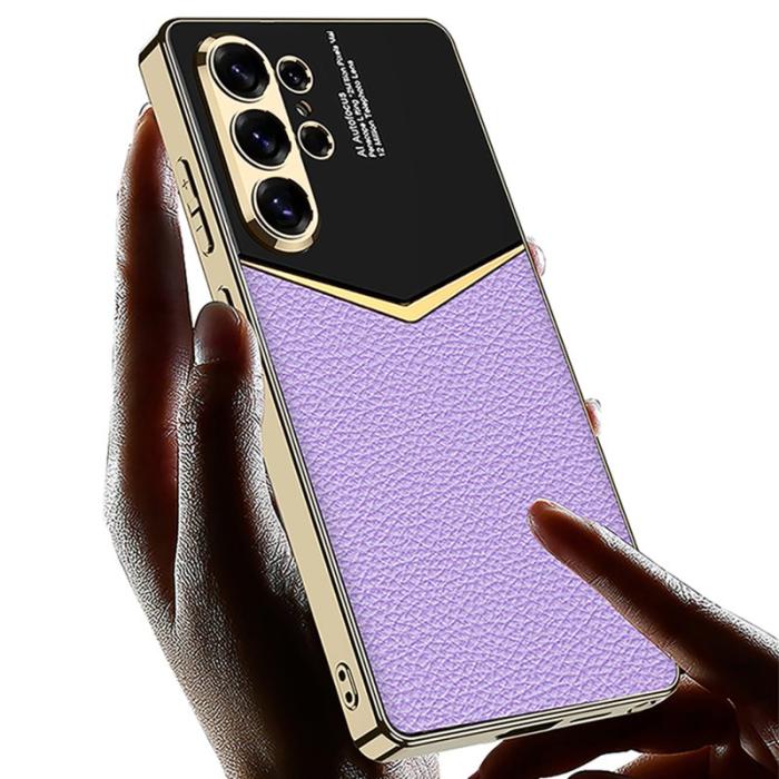 GKK - GKK Mobilskal för Samsung Galaxy S26 Ultra Elektropläterad PU + PC + TPU - Lila