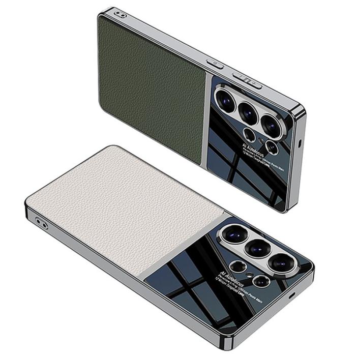 GKK - GKK Mobilskal för Samsung Galaxy S26 Ultra Elektropläterad PU + TPU - Grå