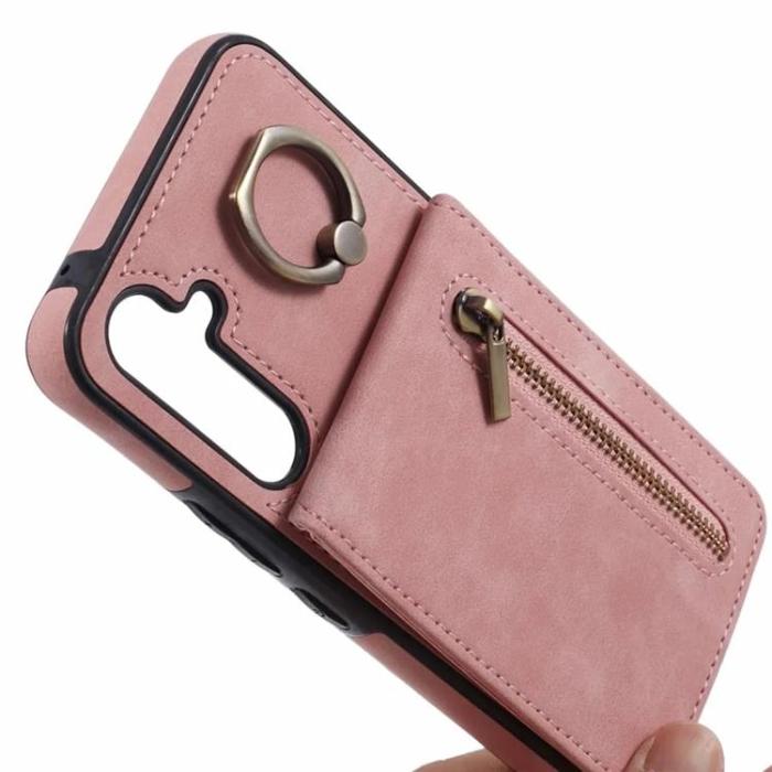 Taltech - Mobilskal till Galaxy S24 Kickstand Korthållare - Rosa