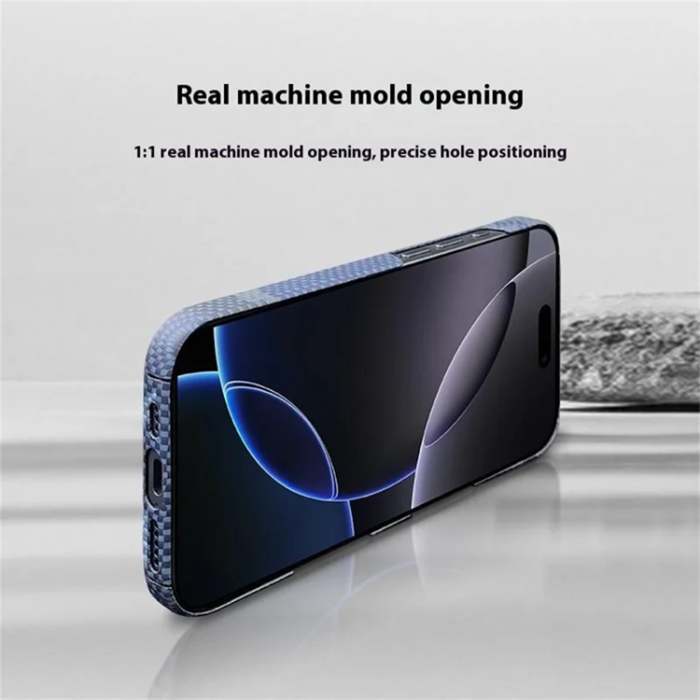 A-One Brand - iPhone 16 Pro Max Mobilskal Magsafe Aramid Fiber - Moon