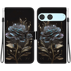A-One Brand - Sony Xperia 10 VII Plånboksfodral Pattern Printing - Svart Rose