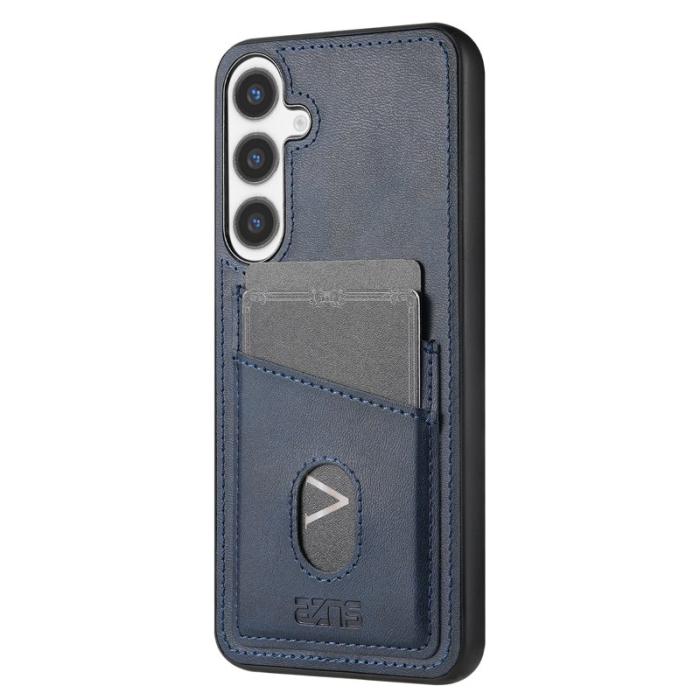 AZNS - AZNS K1 Series Samsung Galaxy S25 Fodral KonstLäder - Blå