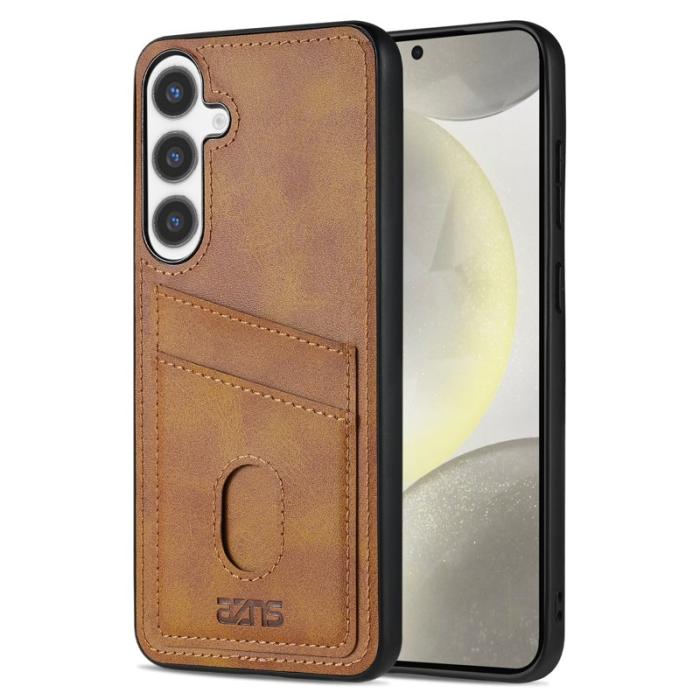 AZNS - AZNS K1 Series Samsung Galaxy S25 Fodral KonstLäder - Brun
