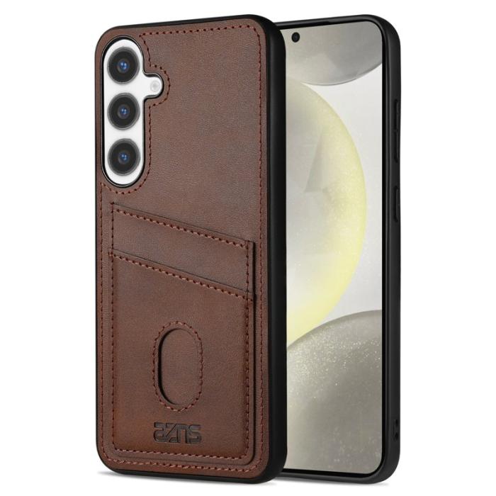 AZNS - AZNS K1 Series Samsung Galaxy S25 Fodral KonstLäder - Brun