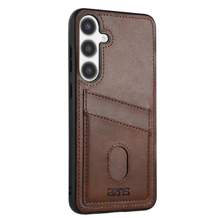 AZNS - AZNS K1 Series Samsung Galaxy S25 Fodral KonstLäder - Brun