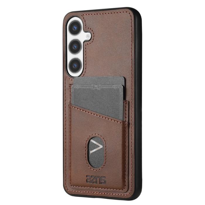 AZNS - AZNS K1 Series Samsung Galaxy S25 Fodral KonstLäder - Brun