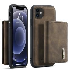 DG.MING - DG.MING Konstl&auml;der Pl&aring;nboksfodral med St&auml;ll f&ouml;r iPhone 11 - Brun