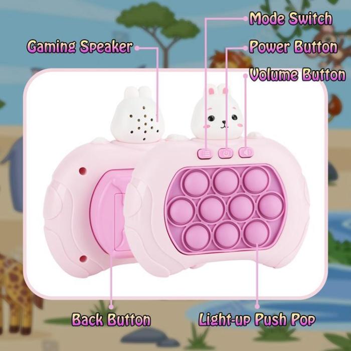 A-One Brand - Pop It Pro Quick Push Game Djur - Rabbit