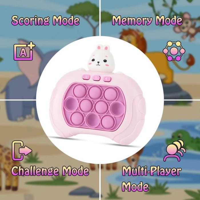 A-One Brand - Pop It Pro Quick Push Game Djur - Rabbit