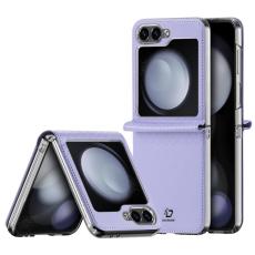 Dux Ducis - DUX DUCIS Fodral f&ouml;r Samsung Galaxy Z Flip7 FE 5G - Konstl&auml;der +PC - Lila