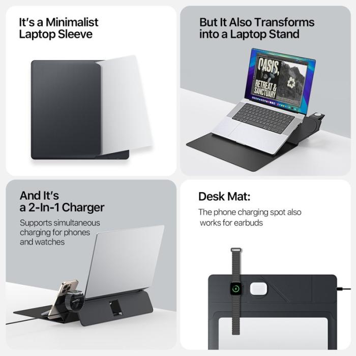 Dux Ducis - DUX DUCIS AirQ Series Laptop Sleeve Fodral - Svart