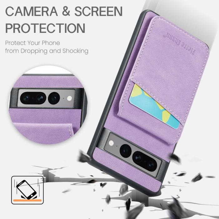 FIERRE SHANN - FIERRE SHANN Google Pixel 7 Pro Fodral PU+TPU - Lila