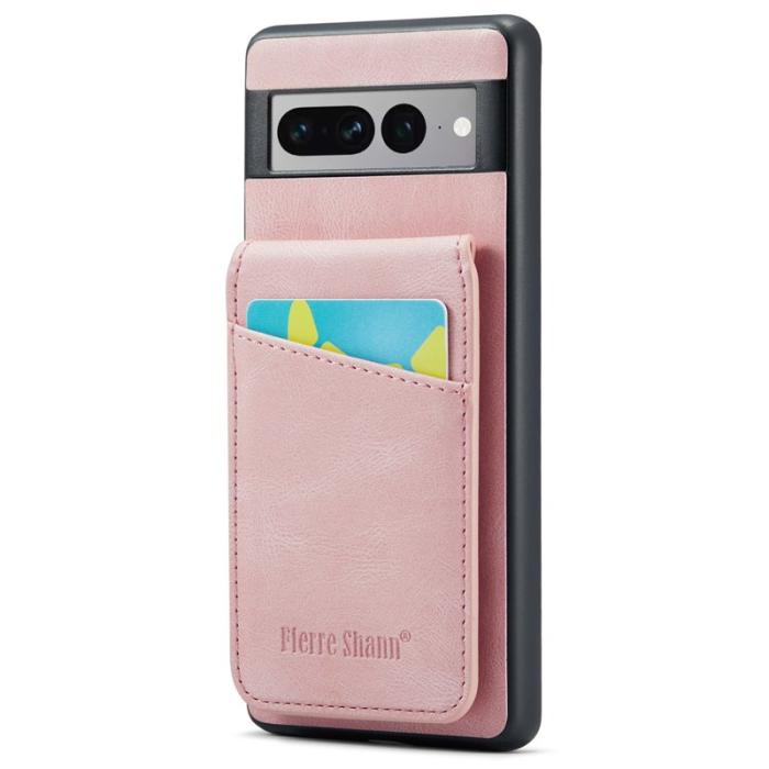 FIERRE SHANN - FIERRE SHANN Google Pixel 7 Pro Fodral PU+TPU - Rosa