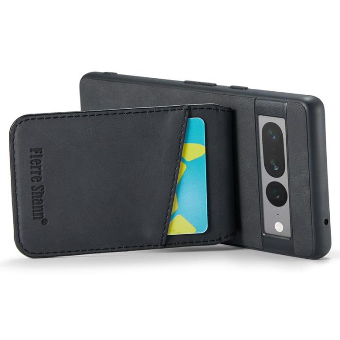 FIERRE SHANN - FIERRE SHANN Google Pixel 7 Pro Fodral PU+TPU - Svart
