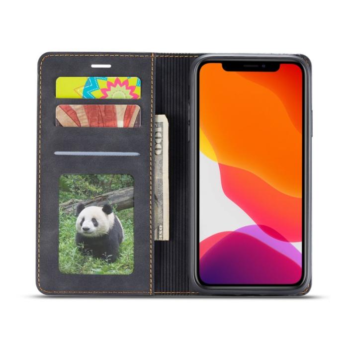 FORWENW - FORWENW Fantasy Series iPhone 11 Plånboksfodral Konstläder - Svart